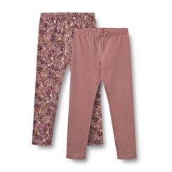 Wheat Jules leggings 2-pak - Lavender flowers